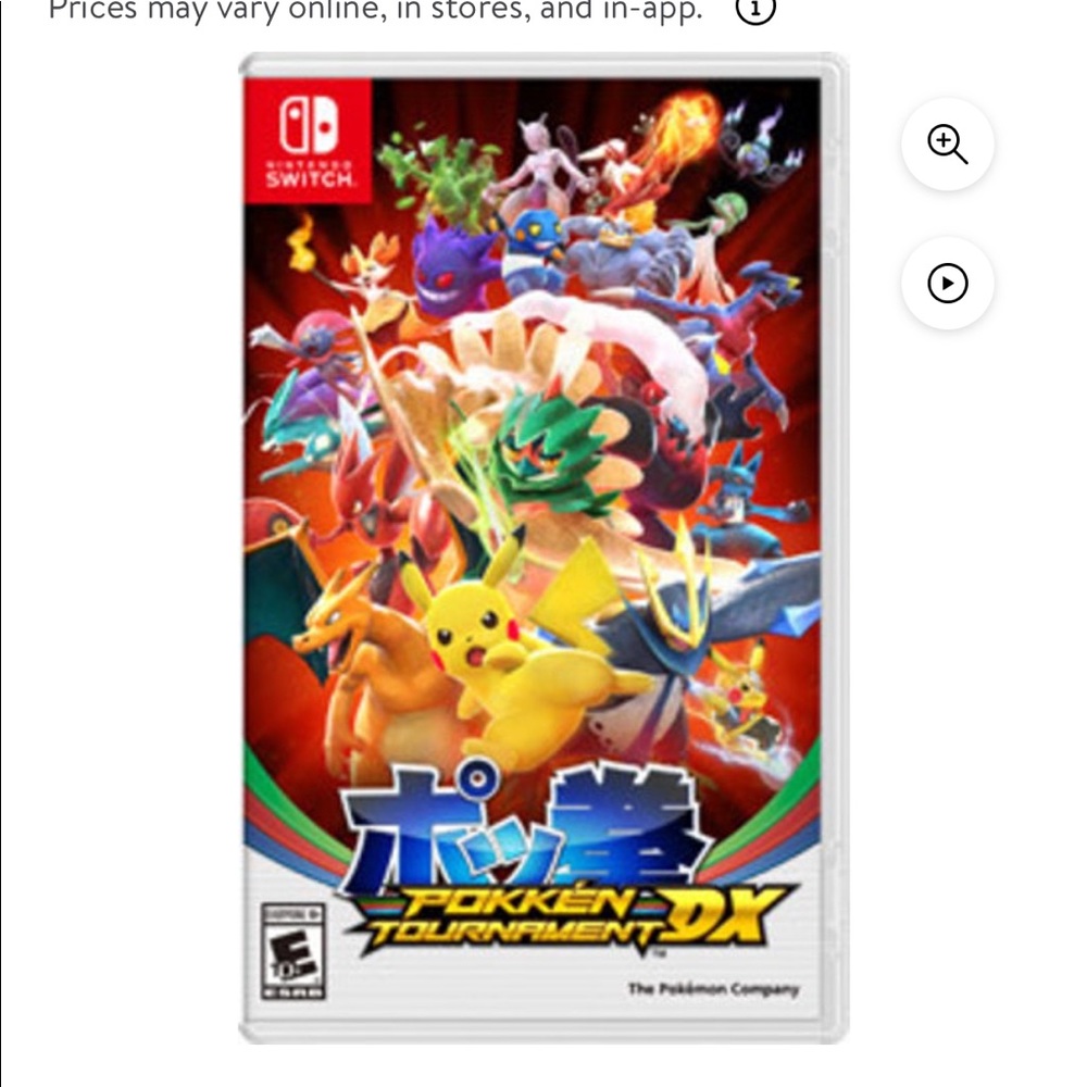 Nintendo Switch Game Pokken Tournament DX